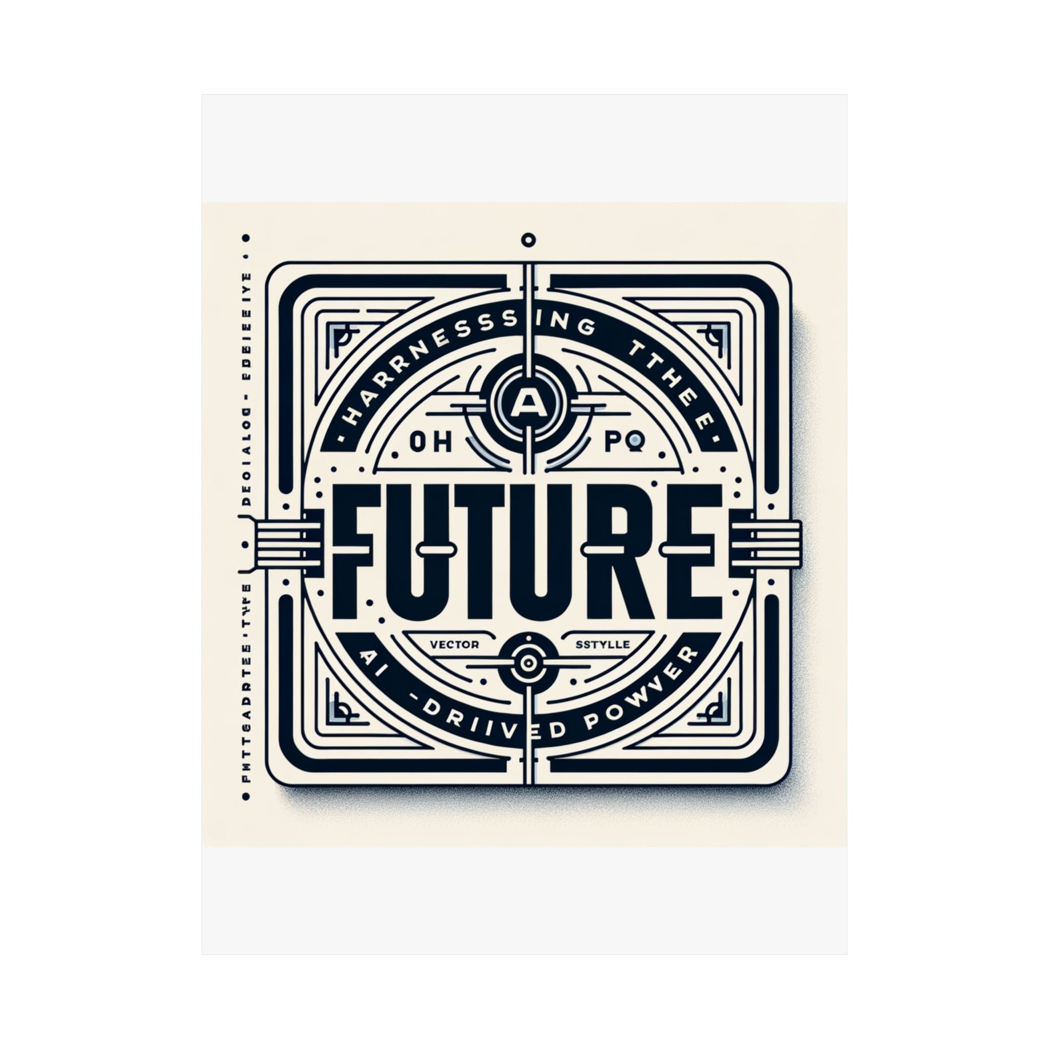 Futuristic AI Energy Power Poster
