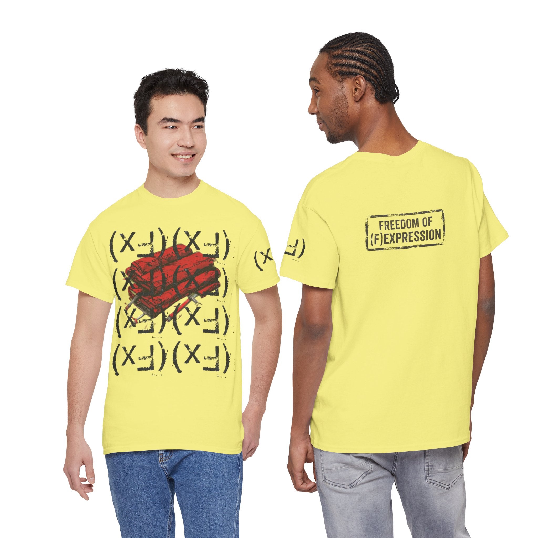 Happy Dynamite Tee — "Cue the Music" Expressive Graphic T-Shirt Unisex
