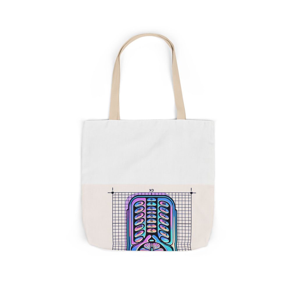Holographic Y2K Flip Phone Tote Bag