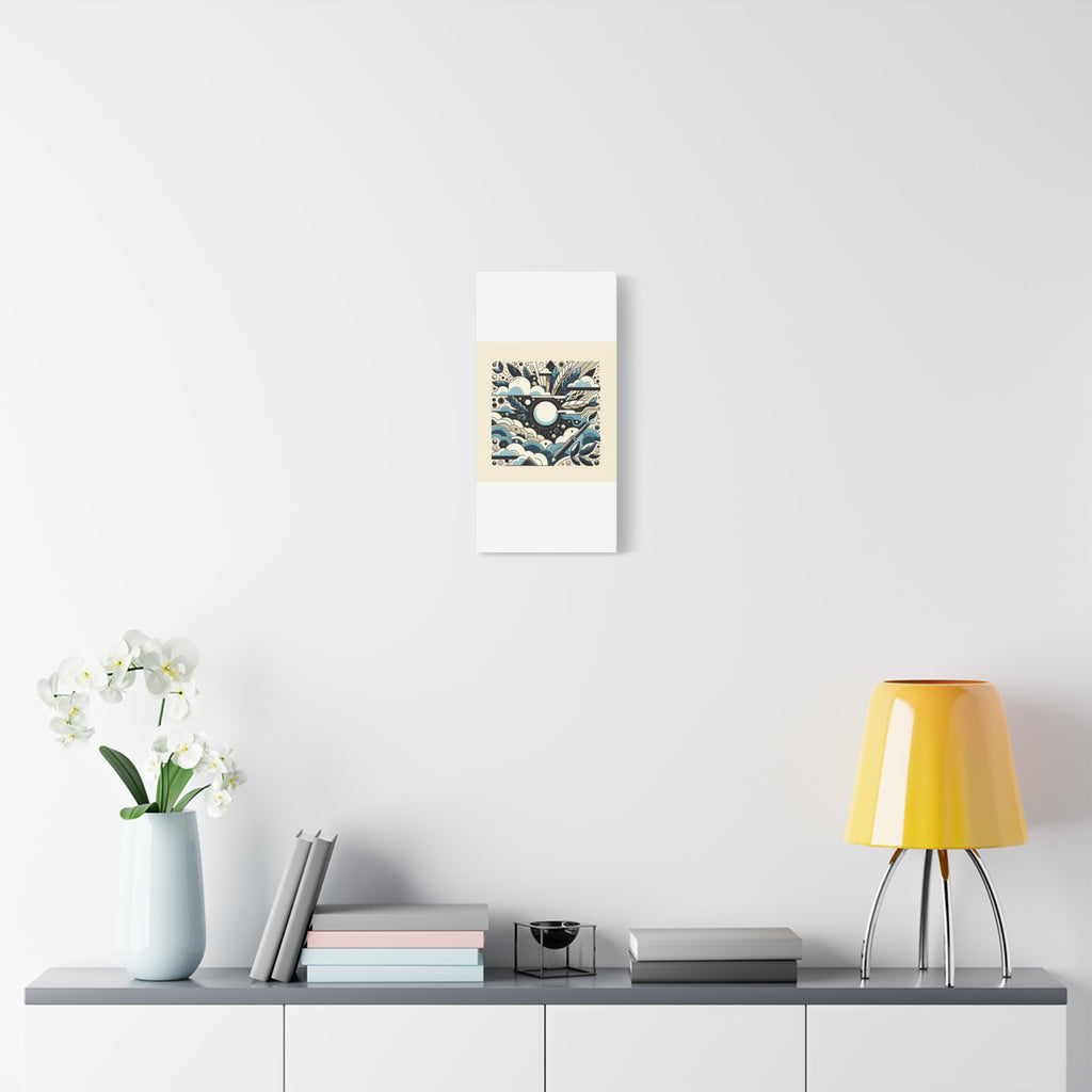 Organic Curves Matte Canvas Wall Art — Calming Office Decor
