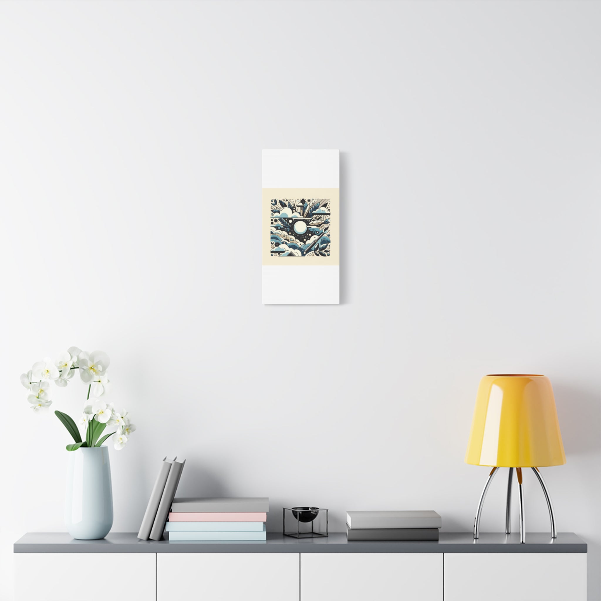 Organic Curves Matte Canvas Wall Art — Calming Office Decor
