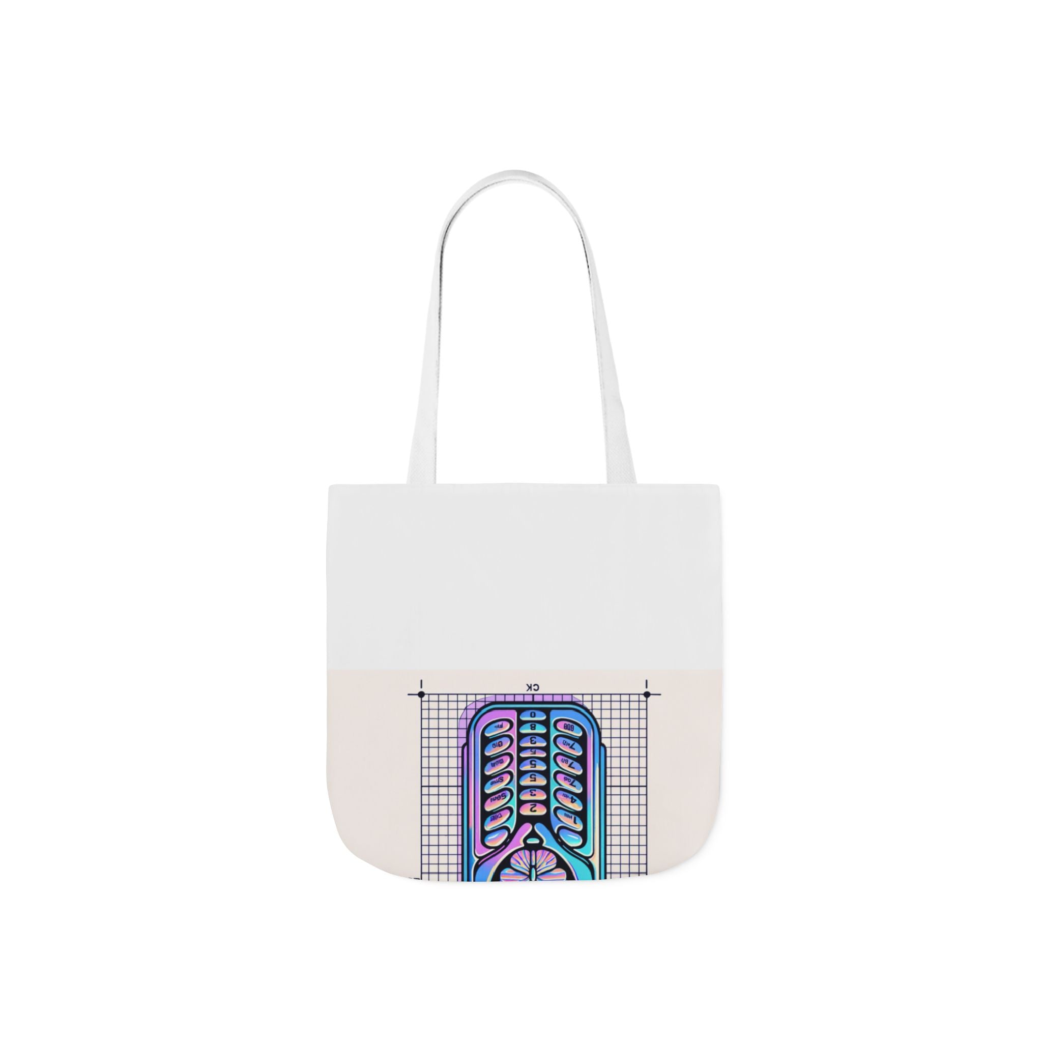 Holographic Y2K Flip Phone Tote Bag