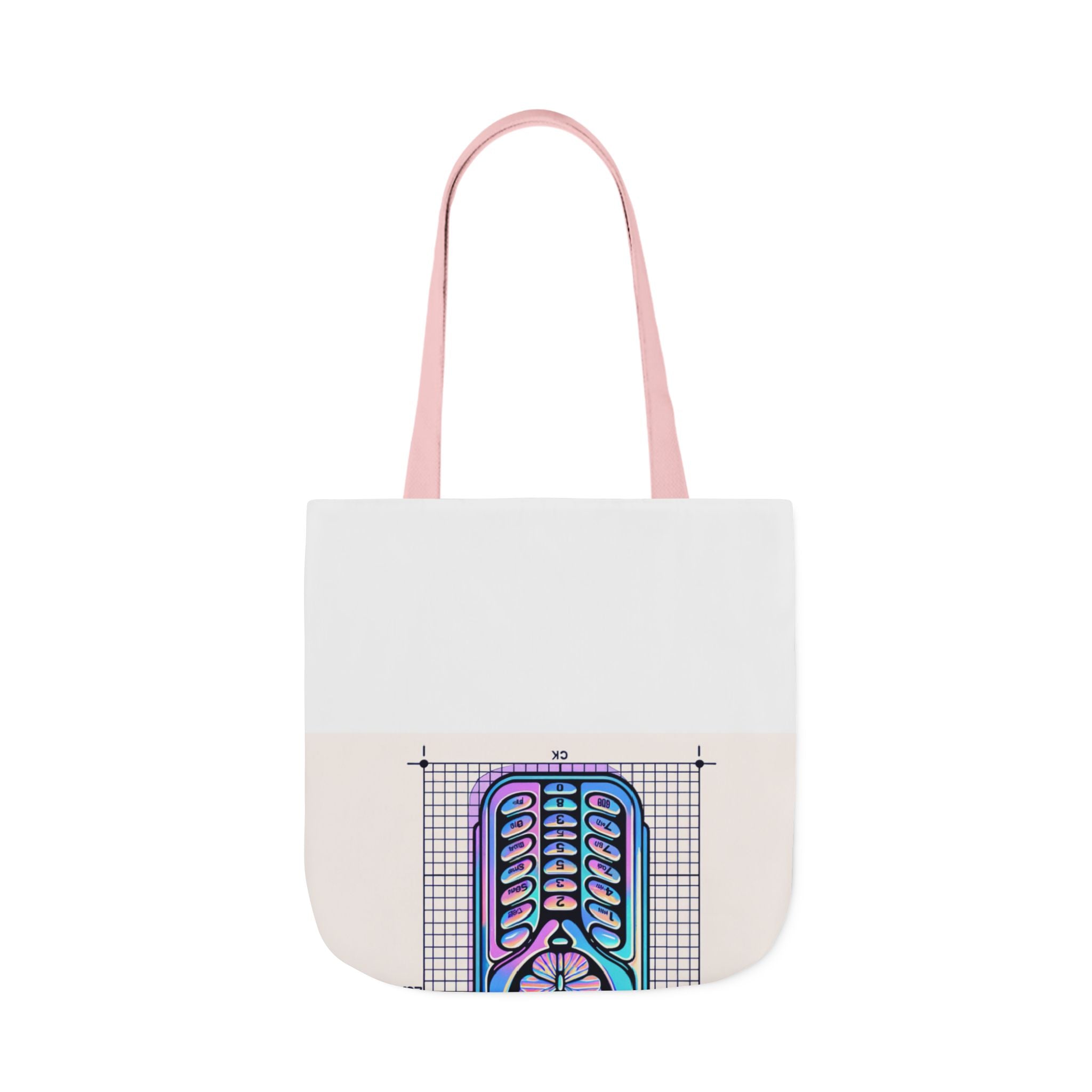 Holographic Y2K Flip Phone Tote Bag
