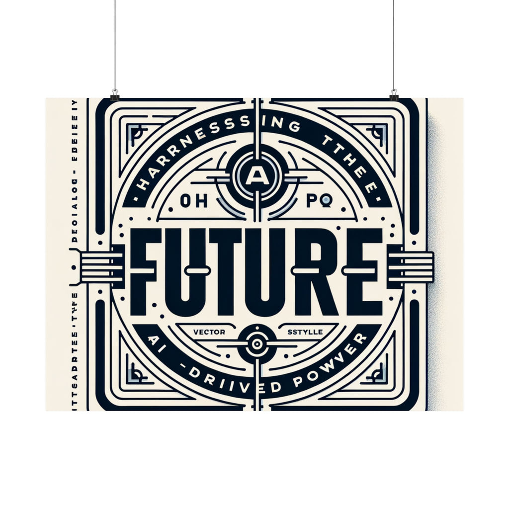 Futuristic AI Energy Power Poster