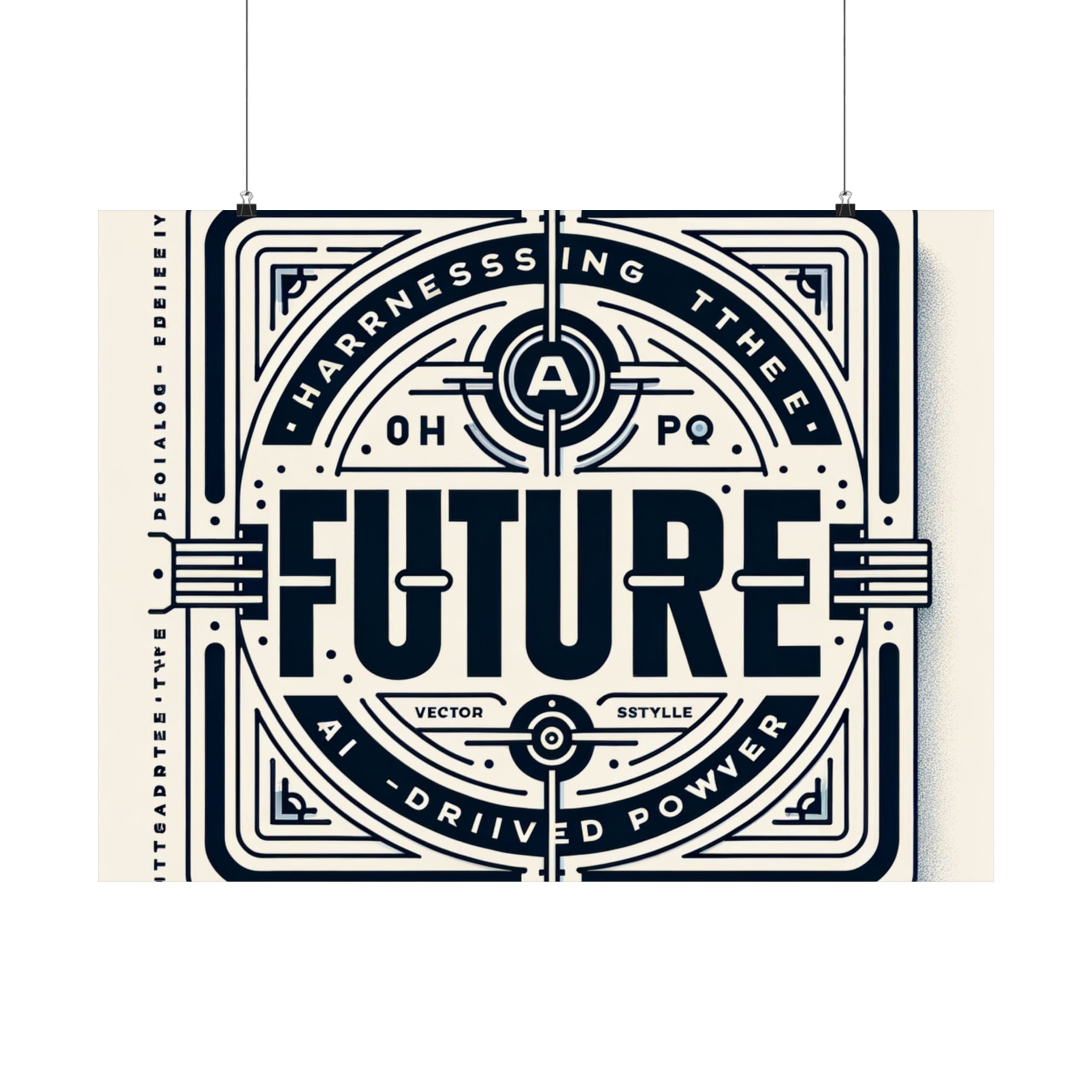 Futuristic AI Energy Power Poster