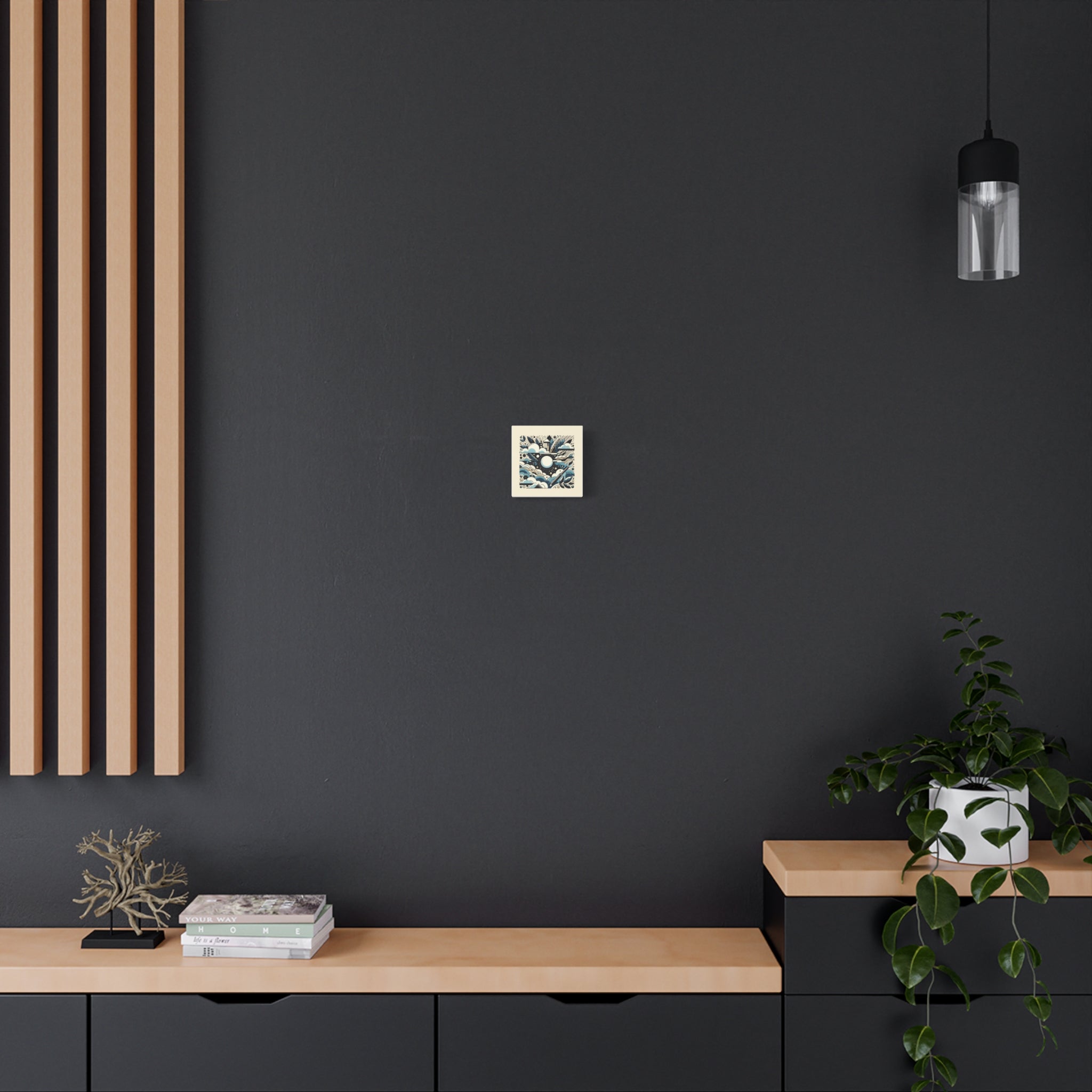 Organic Curves Matte Canvas Wall Art — Calming Office Decor