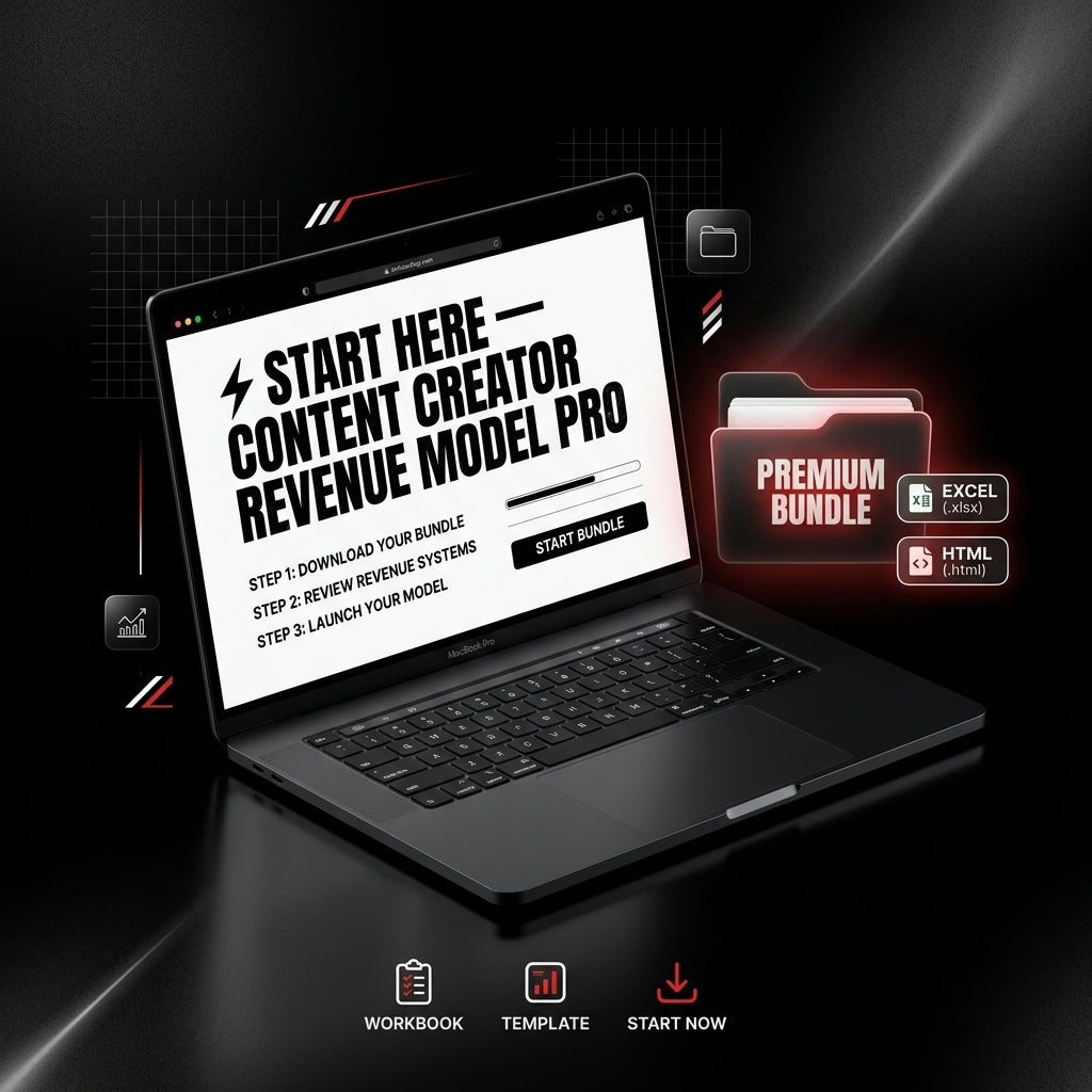 Premium Content Creator Revenue Model Prp Bundle